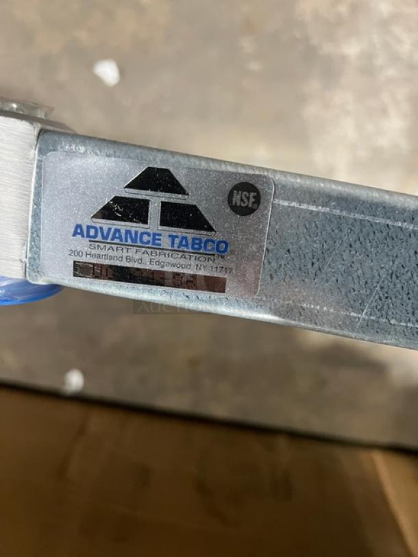 Advance Tabco 18 Gauge Steel Worktable Undershelf, Model UG-24-96, brand new with label, 24"x96", NSF certified.