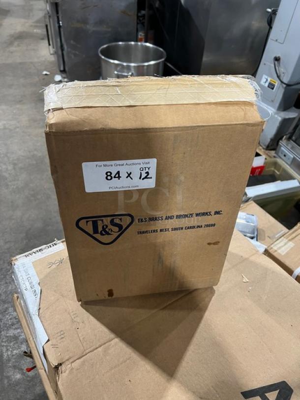 T&S Commercial 12" Swing Nozzle, Model 062XM, new in box. Chrome plated with 3-3/4" clearance. Box labeled T&S Brass and Bronze Works.