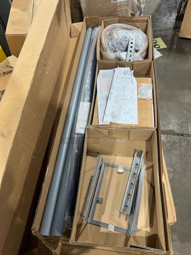 Brand new Alto-Shaam Combi Stack Up Installation Kit, Model AO-35372. Includes metal rods, brackets, and instructions in original packaging.