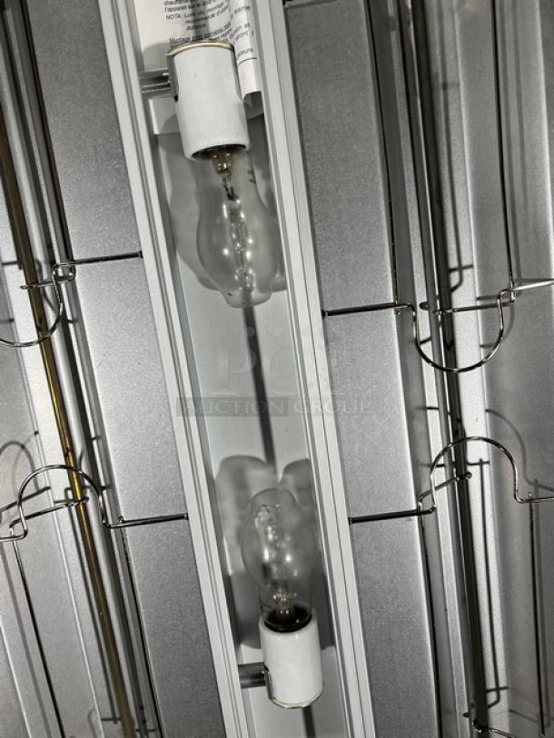 Hatco Glo-Ray Series GRAHL-54D dual infrared warmer, aluminum construction, toggle controls, 54", new condition.