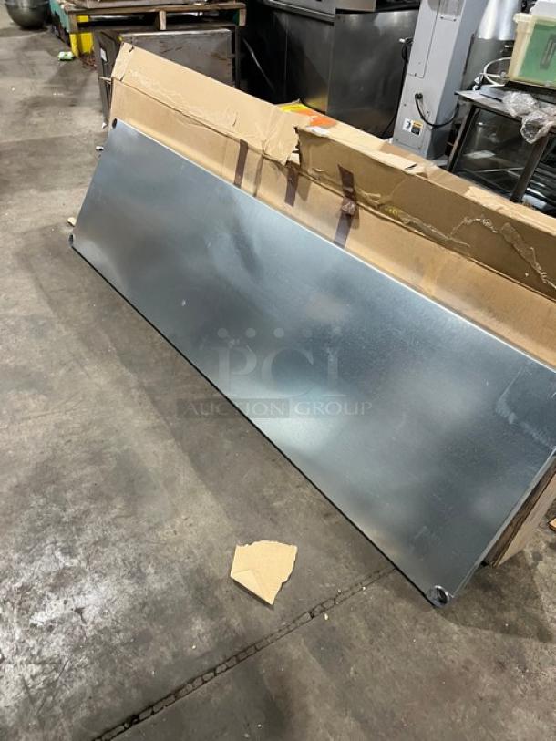 Brand new Advance Tabco UG-30-96 worktable undershelf, 18 gauge galvanized steel, 30"x96", in original packaging.