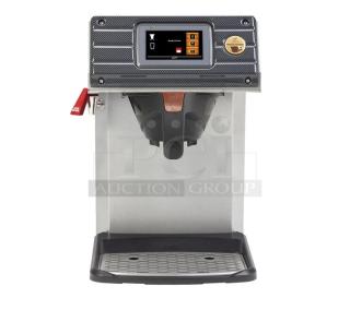 BRAND NEW Curtis Gold Cup Series CGC1 stainless steel single cup coffee brewer with hot water dispenser, touchscreen display.