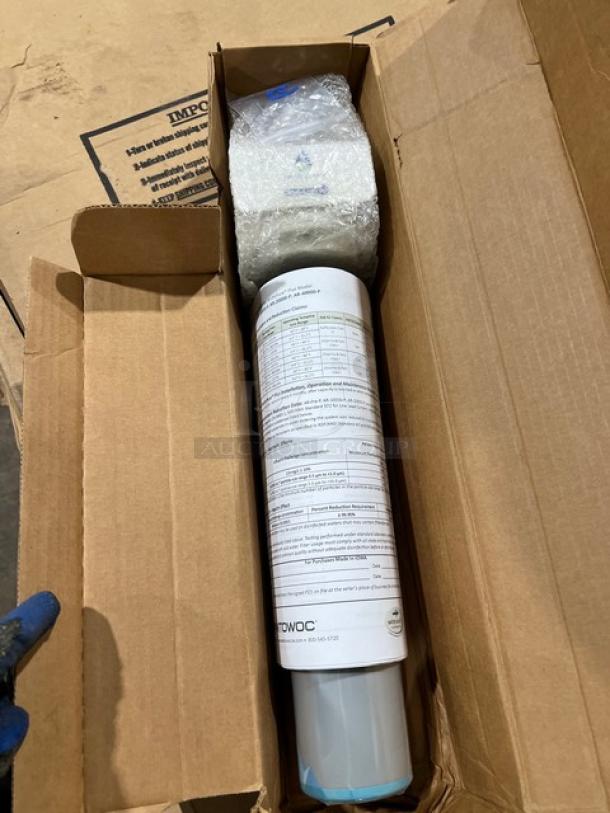 Brand new Manitowoc AR-10000-P water filtration system in original packaging, .5 micron rating, AR10000P model.