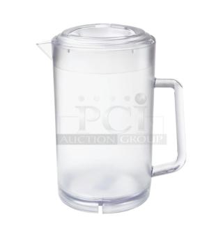 G.E.T. Enterprises 64 oz clear textured pitcher, model P-3064-1-CL, brand new with lid.