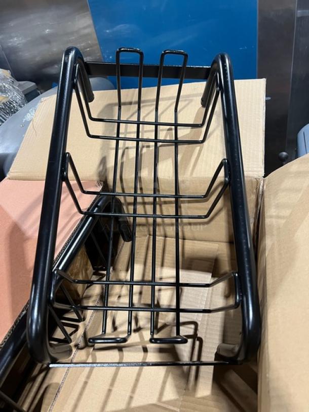 Continental Commercial black 150 lb Wall Hugger Dolly, model 8320, with casters, new condition, in open box.