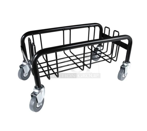Brand new Continental 150 lb. Wall Hugger Dolly, model 8320, black, with casters, commercial-grade.
