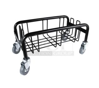 Brand new Continental 150 lb. Wall Hugger Dolly, model 8320, black, with casters, commercial-grade.