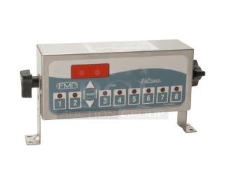 BRAND NEW FAST FMP Series Electric 8-Product Zap Timer, Model Z080120HFC, Stainless Steel, 120V, Serial #0BU23821033.