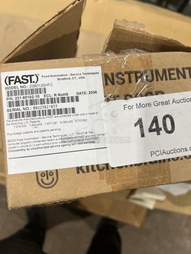 BRAND NEW FAST FMP Series Stainless Steel Electric 8-Product Zap Timer, Model Z080120HFC, SN: 0BU23821033, 120V.