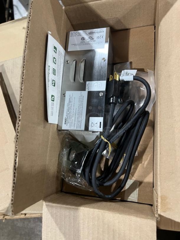 BRAND NEW FAST FMP Series Zap Timer, Model Z080120HFC, 120V, stainless steel, electric, in original packaging with manual.