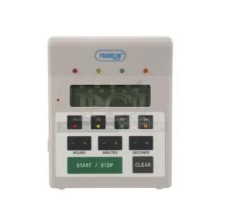 Franklin 4-in-1 Digital Timer, Model 151-7500, new condition. White with button controls for hours, minutes, and seconds.