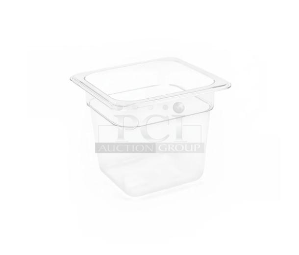 BRAND NEW FOH Drinkwise Series clear resin ice housing, model BHO054CLT21, commercial 1/6-size insert pan.