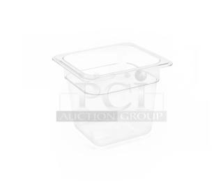 BRAND NEW FOH Drinkwise Series clear resin ice housing, model BHO054CLT21, commercial 1/6-size insert pan.