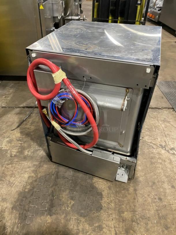 Hobart Advansys Series stainless steel undercounter dishwasher, Model LXNR, Energy Star certified, with peg rack, 120/208V 1 Phase.