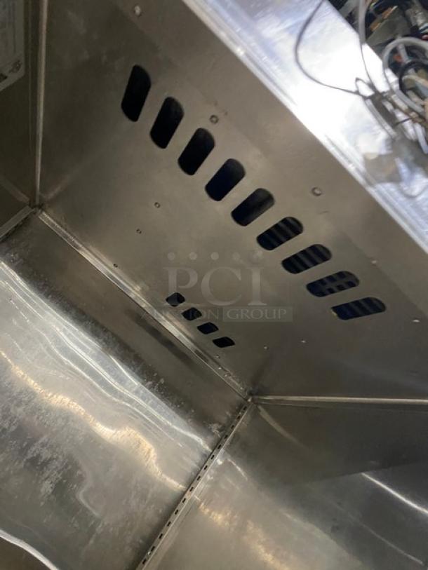 Victory UltraSpec stainless steel freezer interior, model FS1DS1EWHDHC18RC; features solid construction, vents visible.