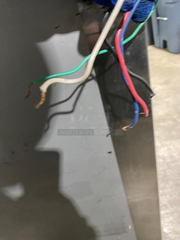 Nu-Vu Stainless Steel Convection Oven/Proofer Combo, Model SUB123, 208V 3 Phase, Wired Racks, on Casters, Serial 00351302070400010001.