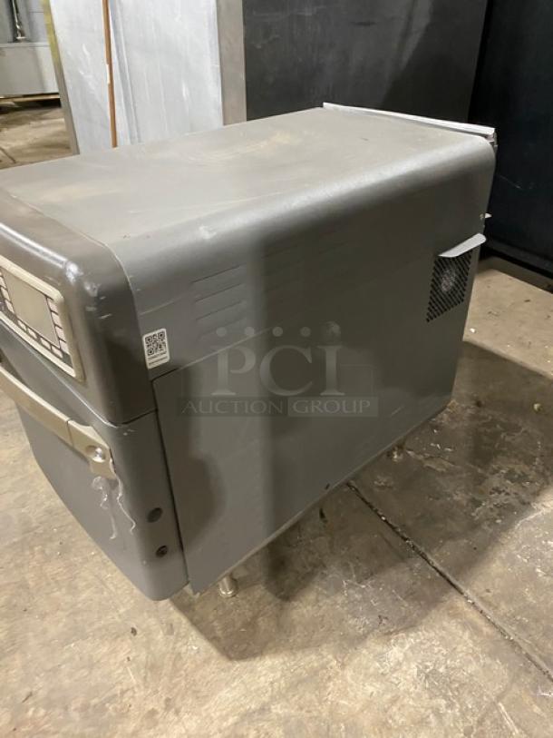 TurboChef NGO commercial countertop rapid cook oven, electric-powered, digital controls, on legs, 208/240V, used condition.