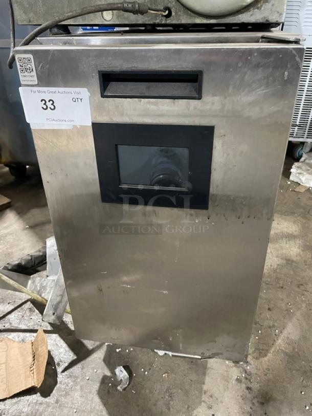 JoeTap JT-NITCOM-R 2019 stainless steel nitro cold brew coffee dispenser, dual tap, electric, model JJTNITCOMR, SN 001079308.