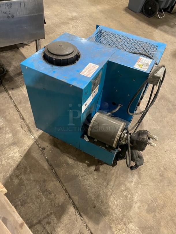 Banner Perfecta Pour Cold-Blast Series Model 60835A commercial blast chiller, electric-powered, air-cooled, with visible wiring and motor.