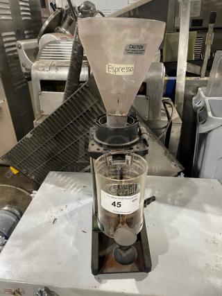 Cunill Commercial Electric Powered Countertop Espresso Coffee Bean Grinder! SN: 845239! - Item #1227386