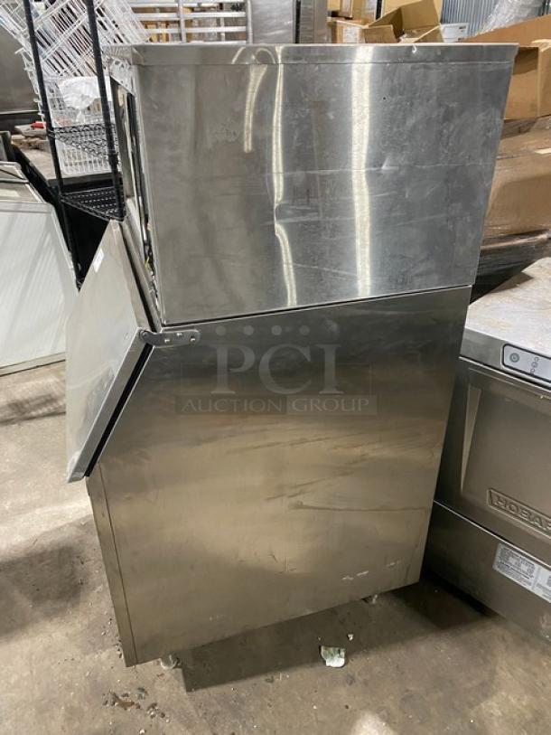 Kold-Draft GT364AC stainless steel ice machine, 208/230V, air-cooled, full-cube, on legs. Commercial-grade condition.