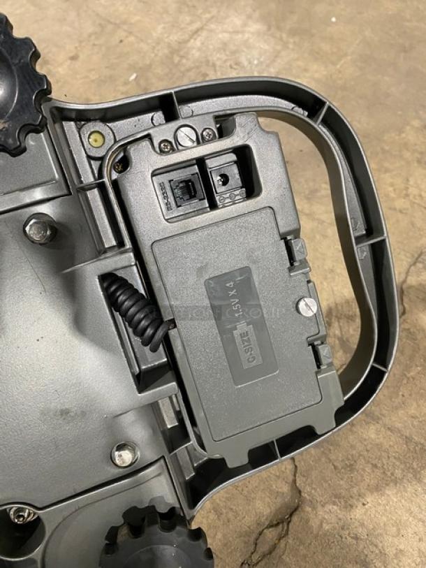 CAS Commercial Electric Bench Scale, Model PB, SN: PB0270903, with wheels and handle. In good condition.