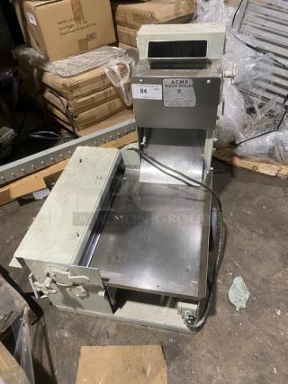 Acme 7 Series Commercial Stainless Steel Electric Powered Countertop Pizza Dough Roller/Sheeter Machine! Model: 7 SN: 7-2375! 115V 1 Phase! - Item #1227940