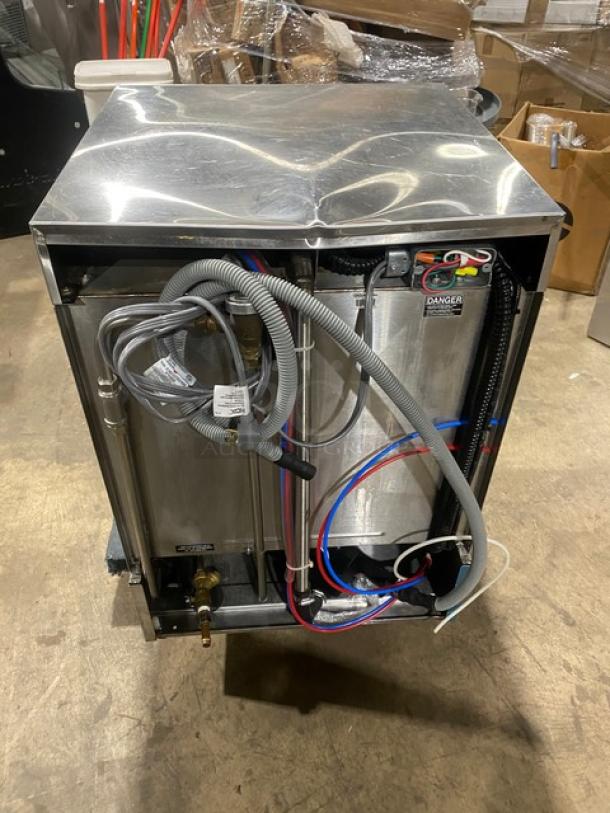 CMA Energy-Mizer Series L-1X16 commercial stainless steel undercounter dishwasher, 115V, with heater, in good condition.