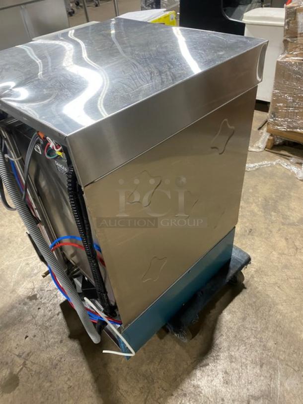 CMA Energy-Mizer L-1X16 commercial undercounter dishwasher, stainless steel, electric, low temperature, with heater, 115V.