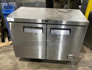 Bison Commercial Stainless Steel Solid 2 Door Undercounter 48