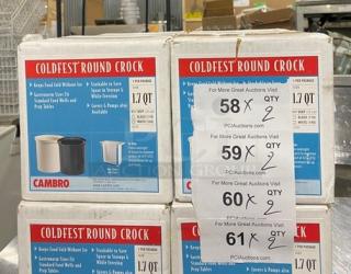 Cambro ColdFest Series 1.7 Qt. round food pan, Model 13199, in original packaging. New condition, commercial grade.