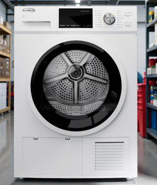 KoolMore FLD-5C-WHP front load electric dryer, brand new condition, white, with control panel, scratch and dent model.