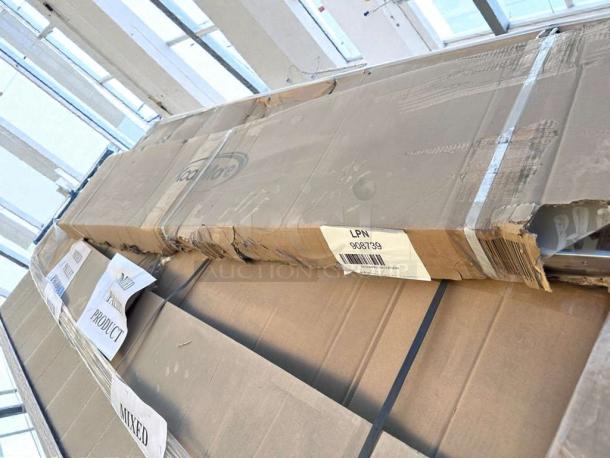 Brand New - Scratch & Dent Koolmore 12"x72" stainless steel wall shelf (Model WMSH-1272) in original packaging.