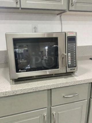 Outstanding Condition – Amana Commercial Countertop Microwave Oven - 120V / Single Phase - Fully Tested & Working! (AMA-M-MIC-0010) - Item #1226794