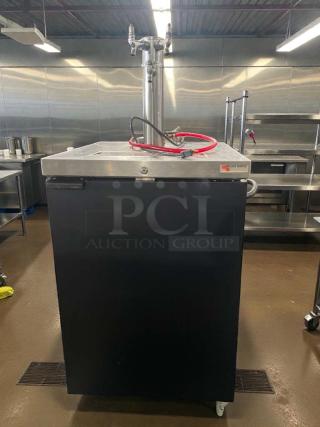 Micro Matic MDD-23 kegerator, single-tap, stainless steel, outstanding condition, fully tested, 115V, made in Mexico.