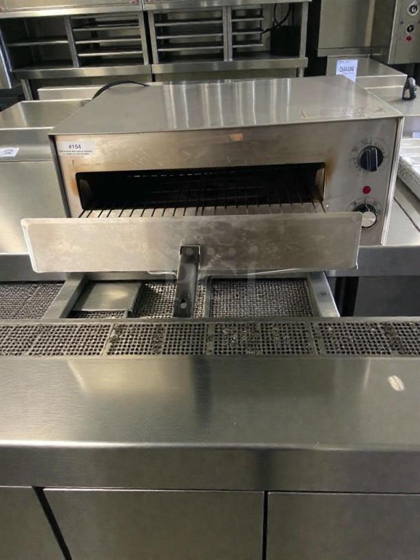 Wisco 560B Salamander Broiler, stainless steel, excellent condition, 120V, single phase, fully tested and working.