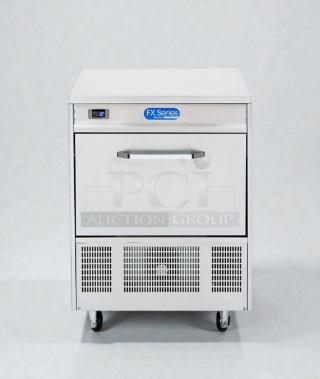Randell 4002-A undercounter refrigerator, FX Series, stainless steel, excellent condition, 115V/single phase, tested.