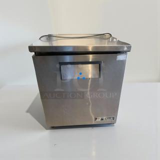 True TUC-27-LP undercounter refrigerator, stainless steel, 115V, single phase, excellent condition, fully tested.