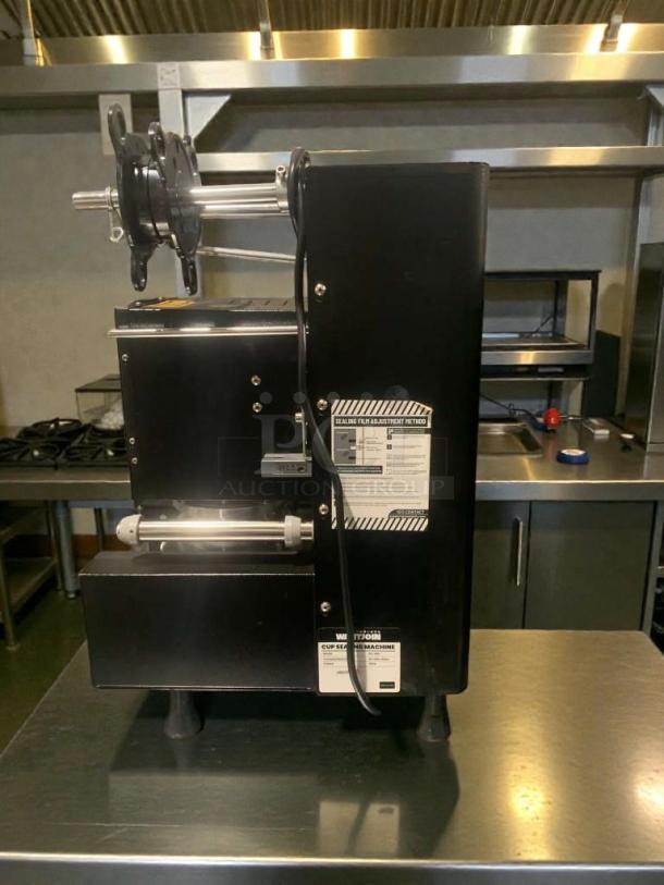 WantJoin WZ-95B Automatic Cup Sealing Machine in premium condition, 110–120V, fully tested and working, model WAN-S-CUP-0073.