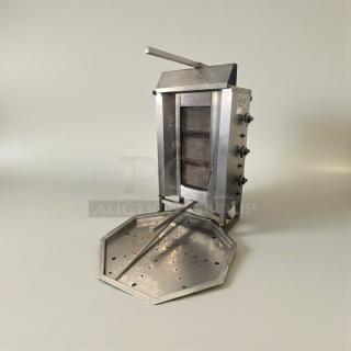 Intek AX-VB3 commercial gas vertical broiler, exceptional condition, natural gas, fully tested, model INT-L-GYR-0081.