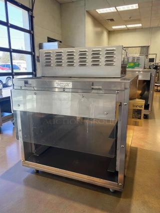 Carter-Hoffmann heated holding cabinet, model 27080-2293, top-tier condition, 208V, stainless steel, fully tested and working.