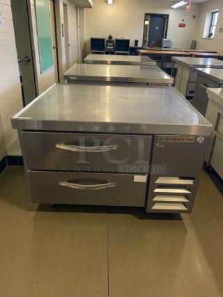 Beverage-Air WTRCS36-1-003 refrigerated worktop with drawers, premium condition, fully tested, stainless steel finish.