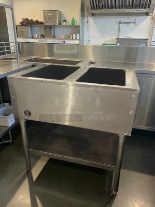 Eagle Waterless Hot Food Table, 2-well, manual controls, excellent condition, model EAG-L-HOT-0096, fully tested, Metal Masters.