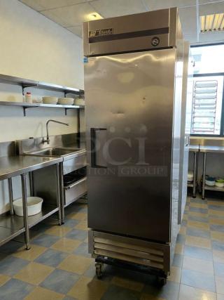 True T-23F Commercial Reach-In Freezer, high-grade condition, 115V, single phase, fully tested, True Manufacturing.