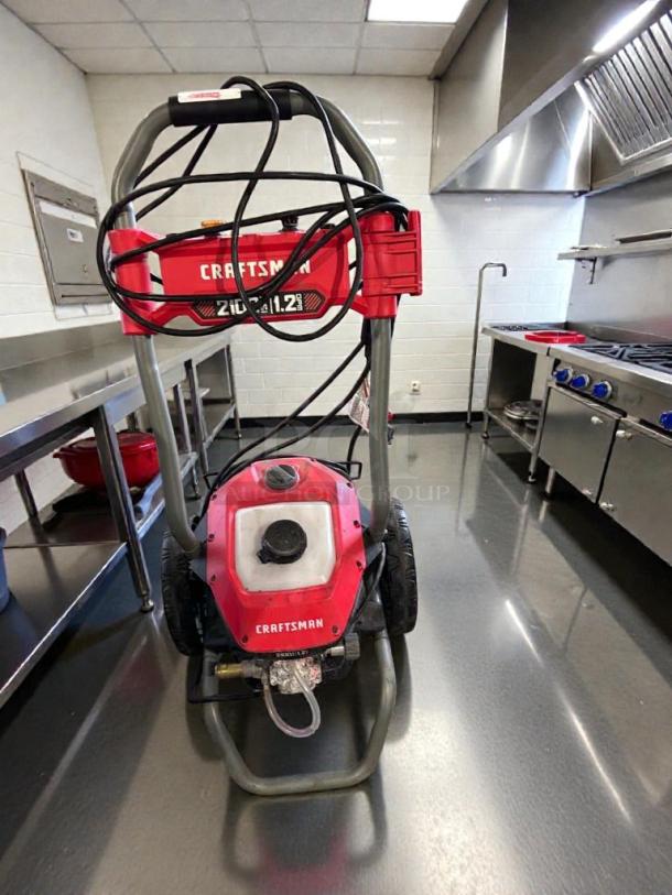 Craftsman electric pressure washer, 2100 PSI, 1.2 GPM, model CRF-S-PW-0122, excellent condition, fully tested and working.
