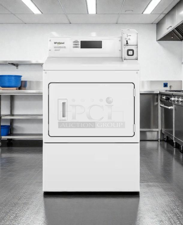 General Electric coin-operated dryer, model DCCD330ED2WC, in immaculate condition, fully tested and working.