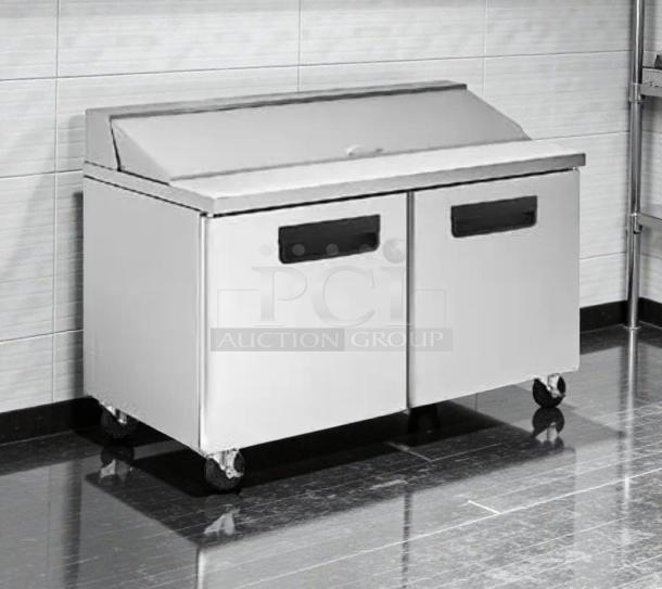 Blue Air BAPT50 refrigerated sandwich prep table in premium condition, 115V, single phase, fully tested and working.