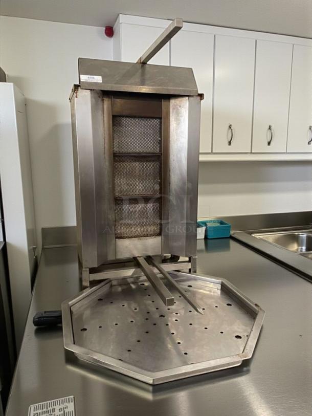 AXIS AX-VB3 commercial gas doner grill machine, natural gas, premium condition, stainless steel, fully tested, model AXS-L-DON-0141.