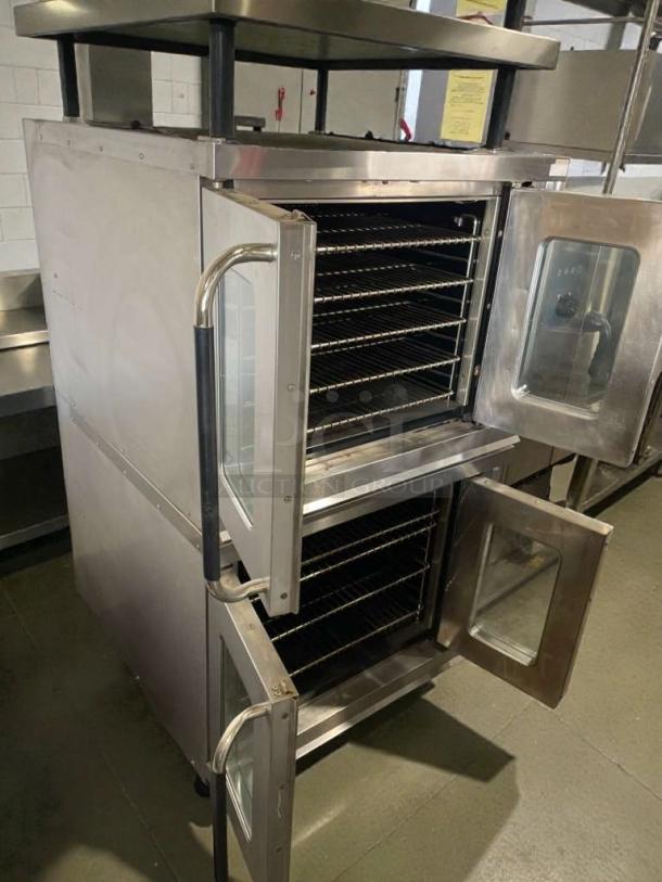 High-grade Montague FX Series double-stack electric convection oven, 208V, single-phase, fully tested, excellent condition.