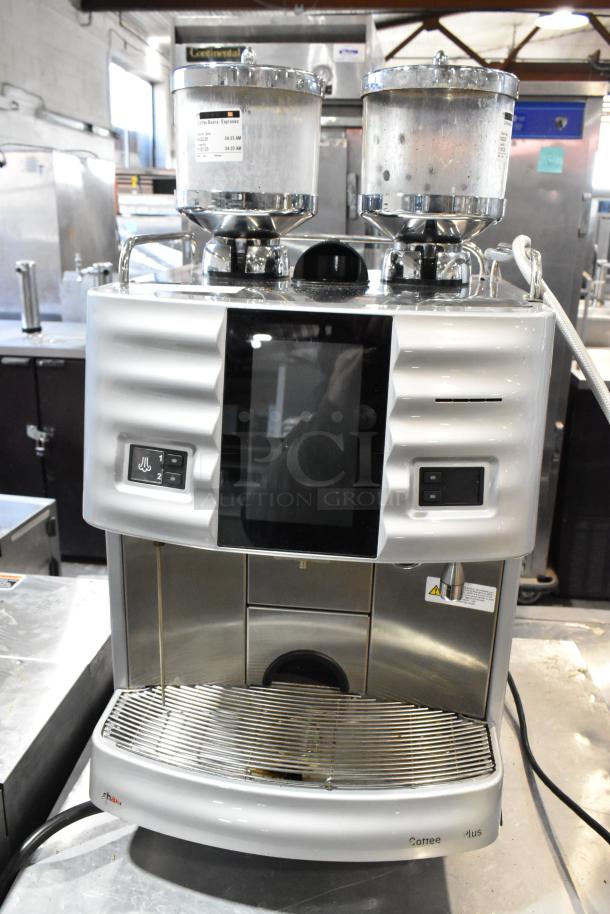 Schaerer SCAP Coffee Art Metal Automatic Coffee Machine with 2 hoppers, touchscreen, 240V, excellent condition.